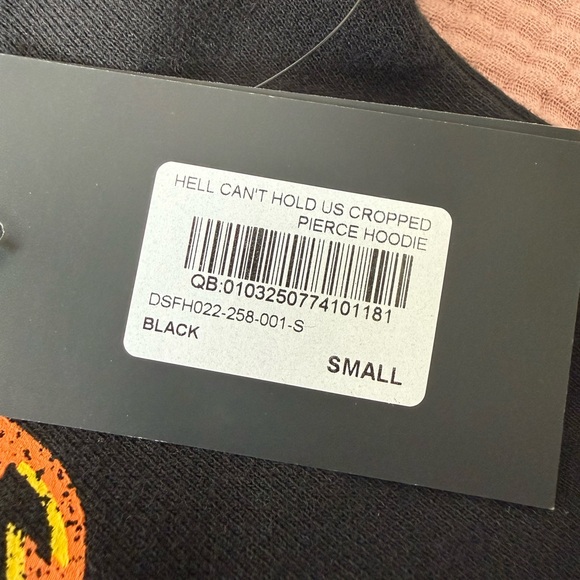 Darc Sport🖤 Hell Can’t Hold Us 🖤 Cropped Pierce Hoodie - Picture 3 of 10